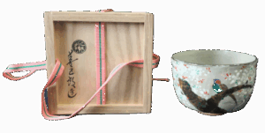 永楽善五郎の桜ノ絵茶碗の作品写真